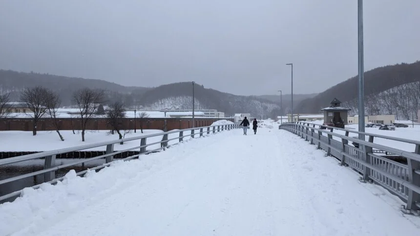 北海道の冬の一軒家