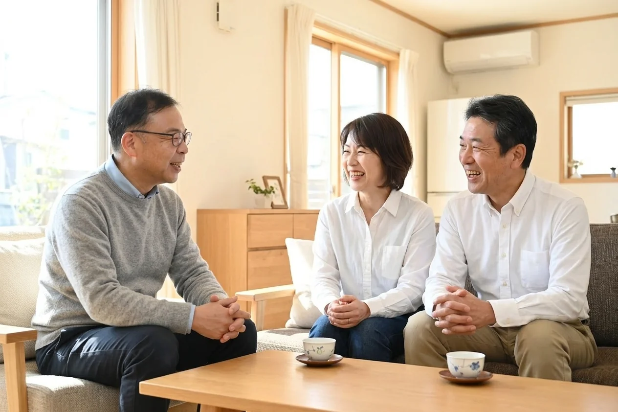 お客様との打ち合わせ